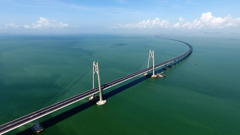港珠澳大桥主体工程全线贯通_图片新闻_中国