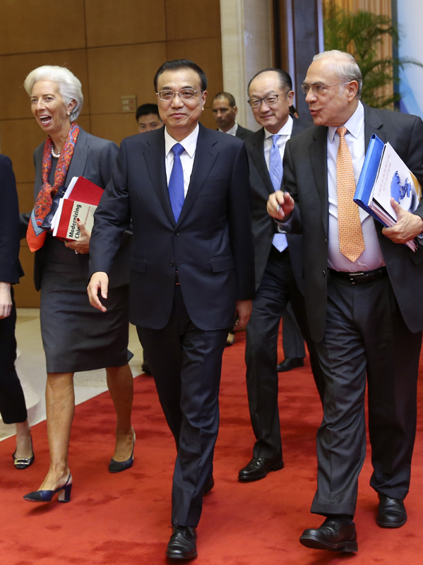 中国总理与6大国际组织“掌门人”为何再聚这张圆桌？_滚动新闻_中国政府网
