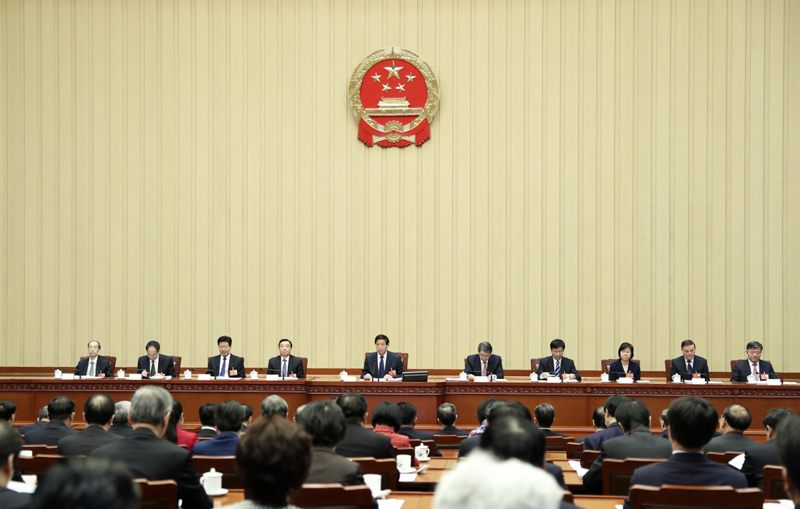 十三届全国人大二次会议主席团举行第三次会议 十三届全国人大二次会议主席团举行第三次会议