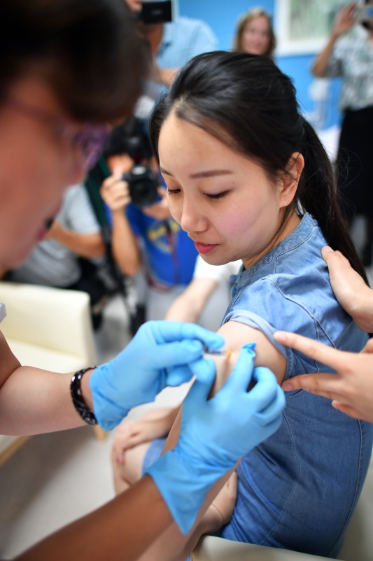 中国内地首批九价HPV疫苗在海南接种