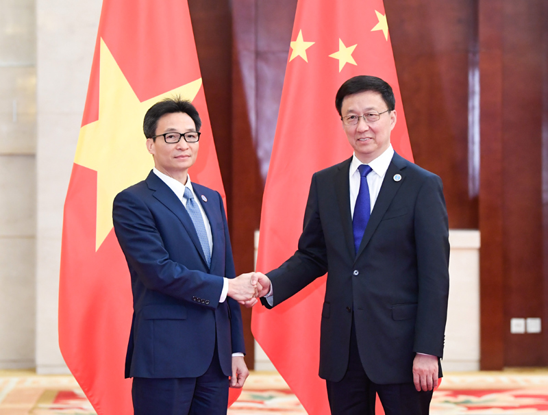 韩正会见出席第十六届中国－东盟博览会的东盟国家领导人