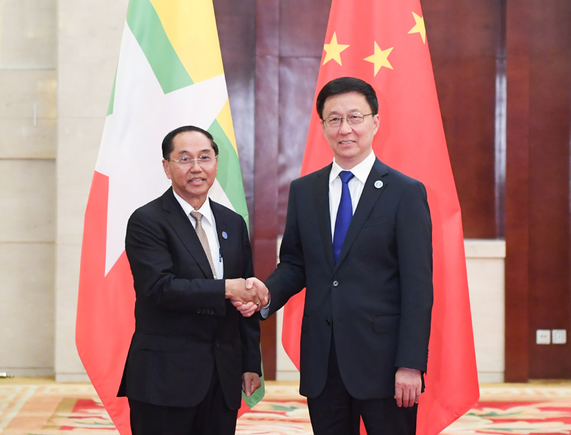 韩正会见出席第十六届中国－东盟博览会的东盟国家领导人