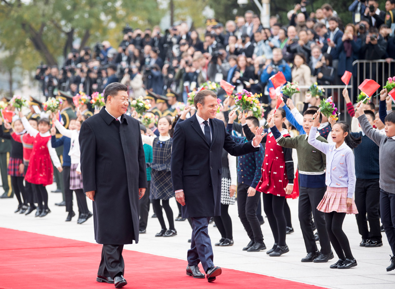 习近平同法国总统马克龙会谈-国资论坛
