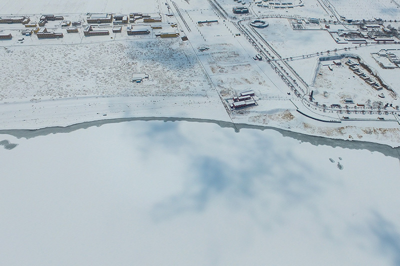 雪后青海湖