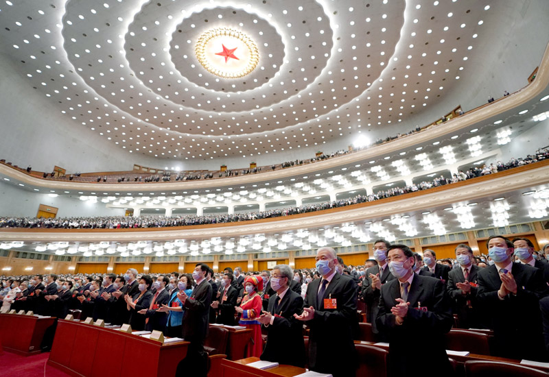 十三届全国人大三次会议举行第二次全体会议
