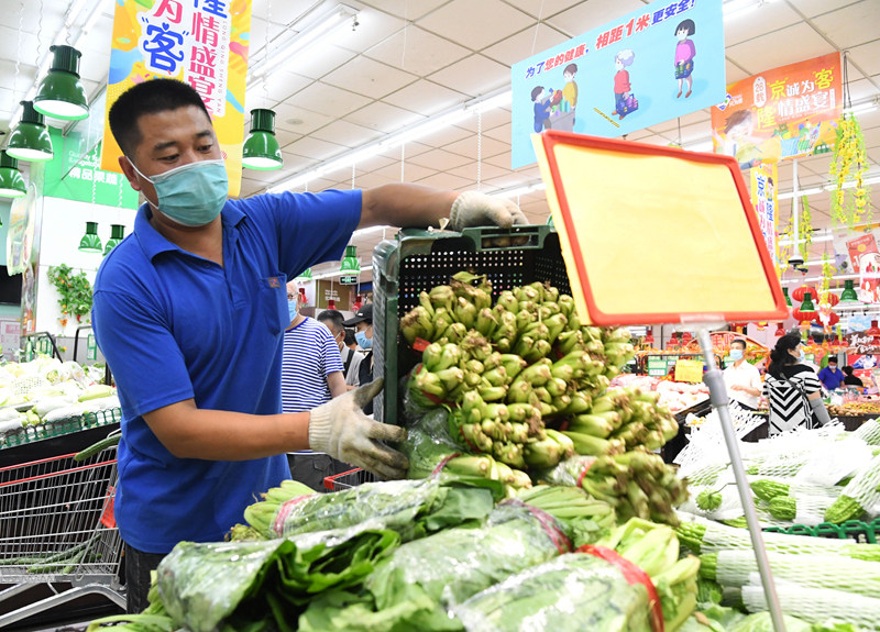 加大农产品备货量 保障市场供应