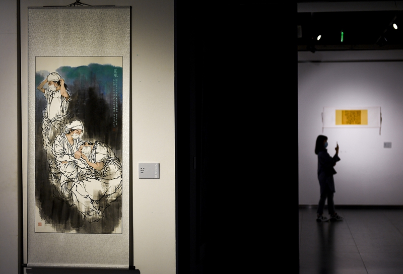 吉林省举行抗疫主题作品展