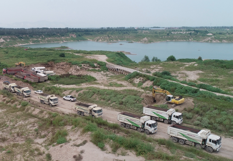 河北石家庄：滹沱河生态修复三期工程开工