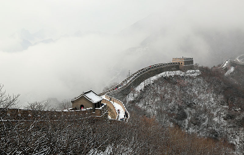 雪后长城美