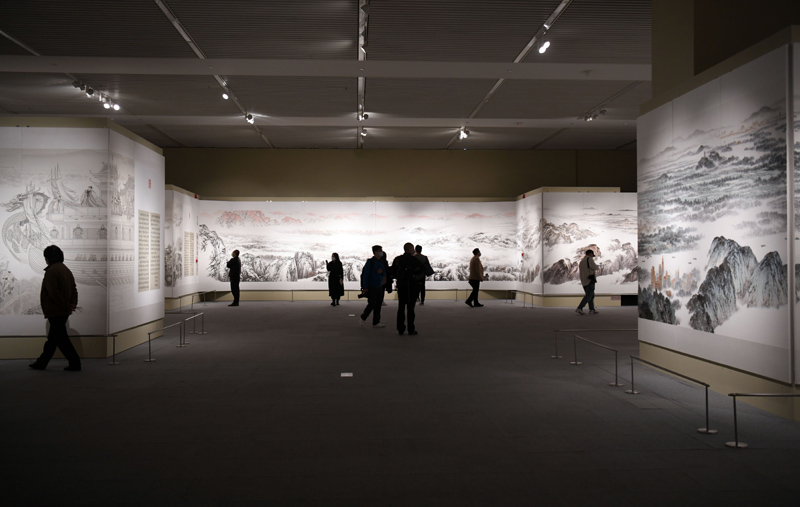 “中国大运河史诗图卷展”亮相国博