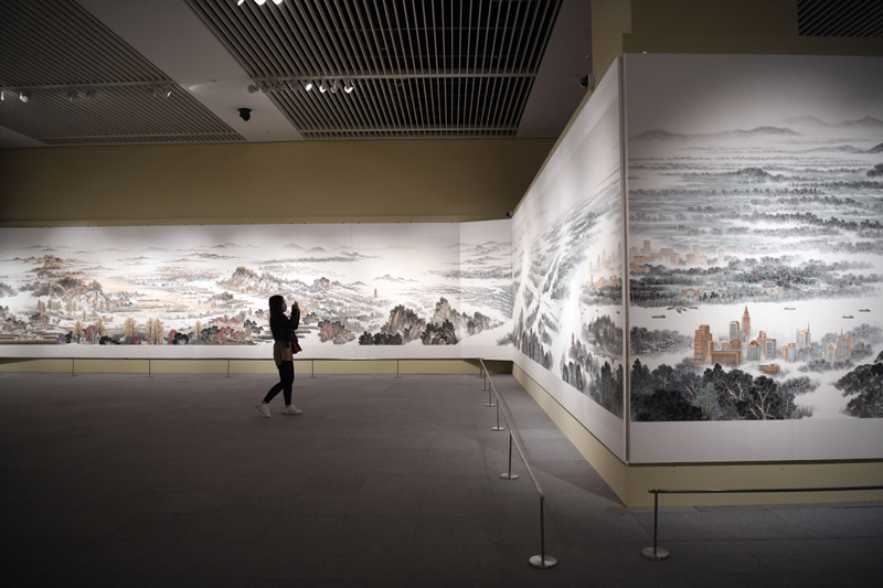 “中国大运河史诗图卷展”亮相国博