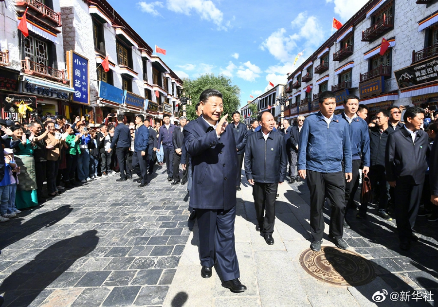  习近平在西藏拉萨考察调研