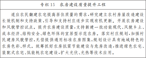 《北京市“十四五”时期乡村振兴战略实施规划》印发：健全农房建设质量安全制度规范