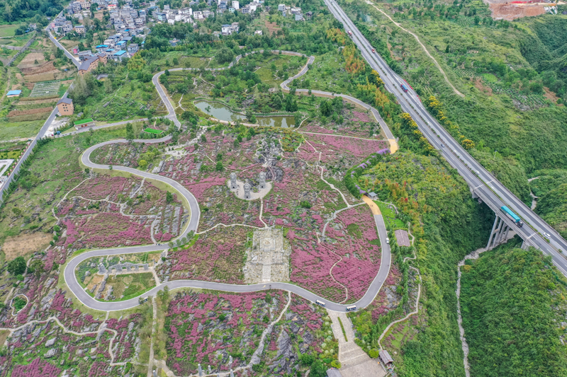 重庆酉阳：荒地变身生态文化景区