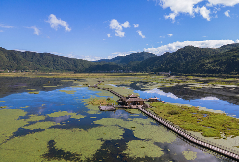 “飞阅”腾冲北海湿地