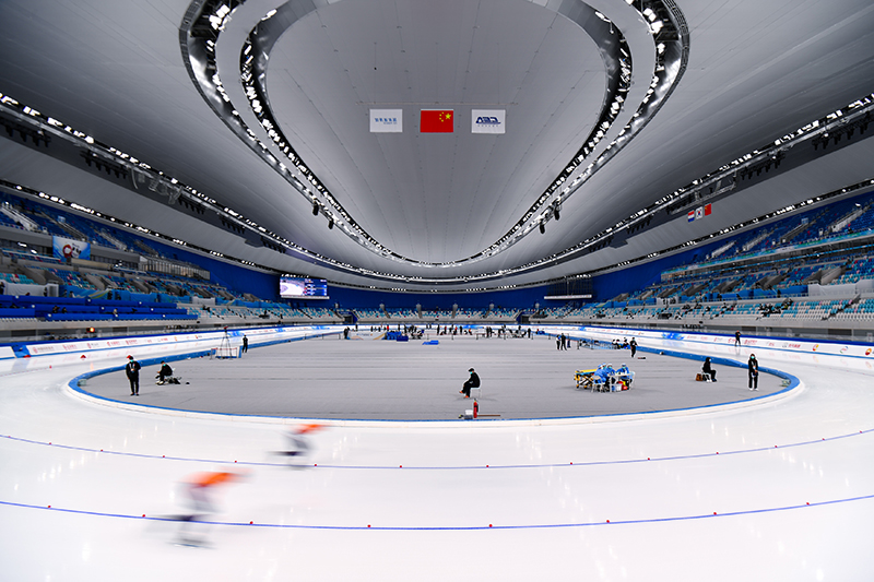 速度滑冰——“相约北京”中国公开赛开赛1