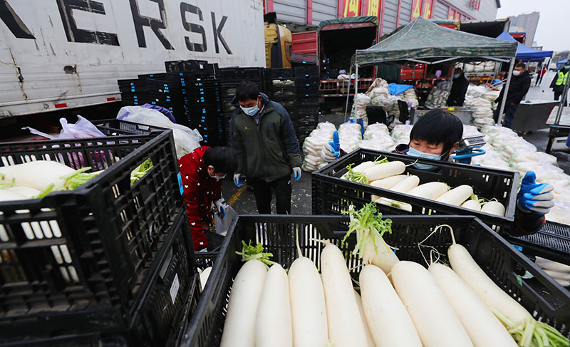 上海：蔬菜市场供应足