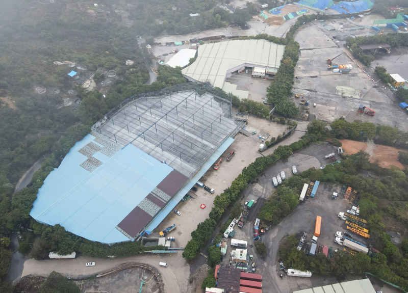 中央援建香港方舱医院项目开工