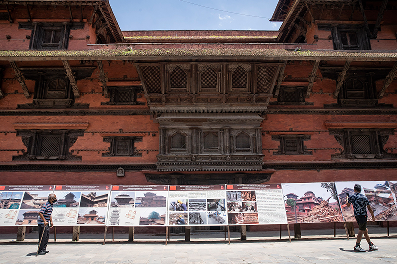 中国援助加德满都杜巴广场九层神庙建筑群修复项目文物本体维修圆满完成