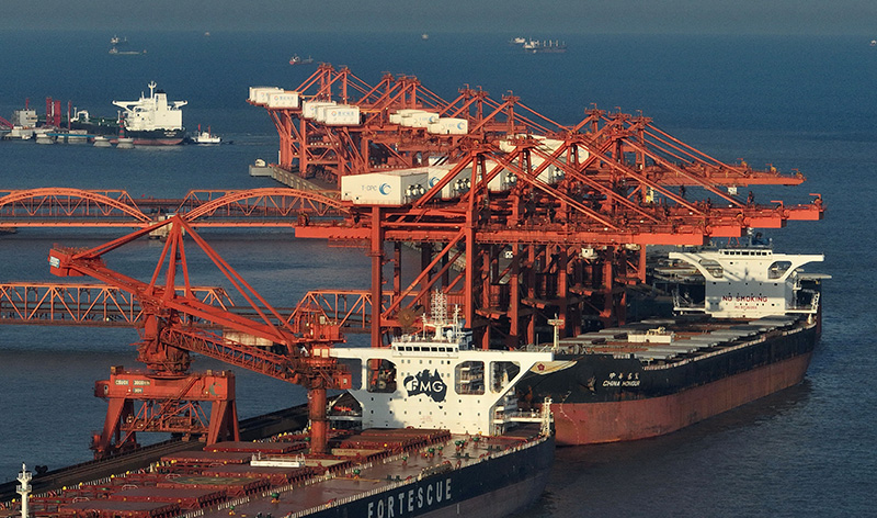 河北曹妃甸港区今年上半年货物吞吐量同比增长10.86％