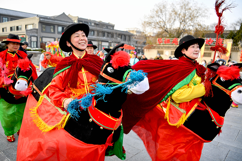 安徽亳州：民俗表演迎新春