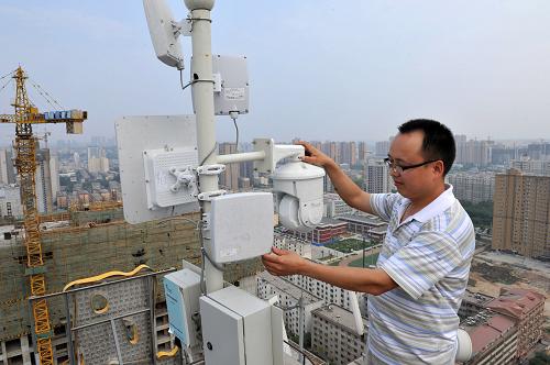 西安市长安区建成大气污染视频监测监控平台 