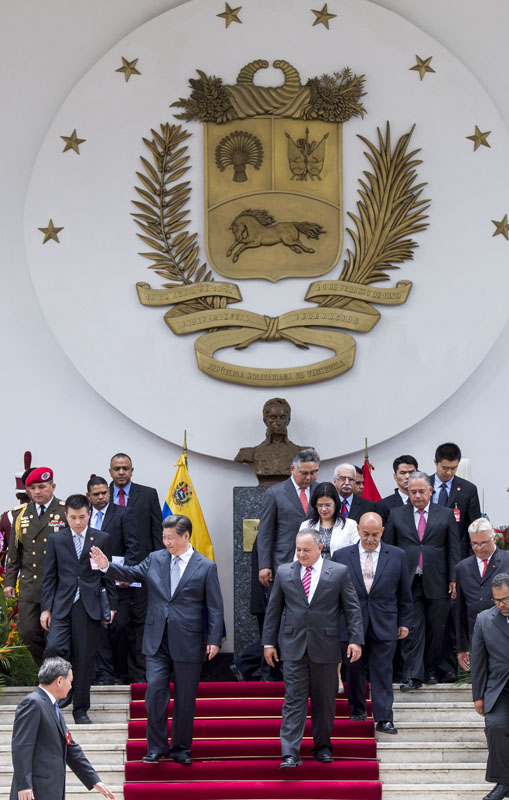 习近平会见委内瑞拉全国代表大会主席卡韦略