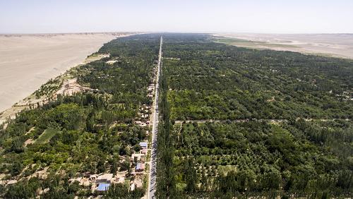 航拍皮山地震灾区