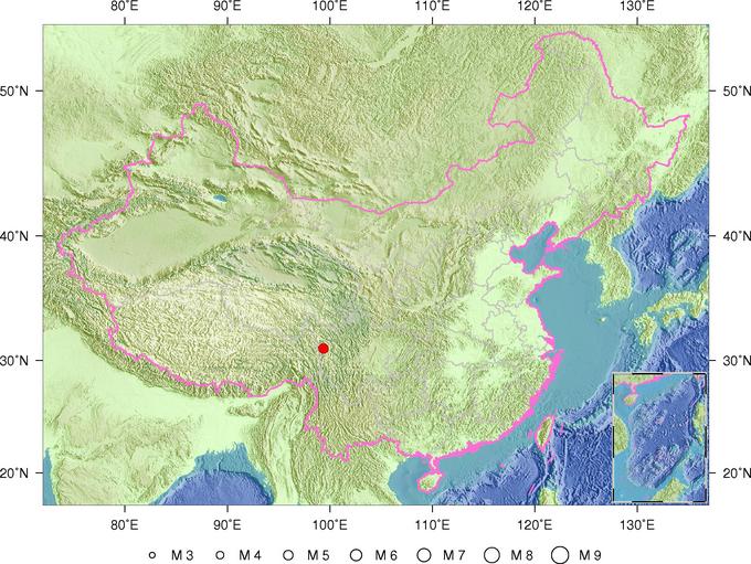 四川省甘孜藏族自治州白玉县发生5.4级地震