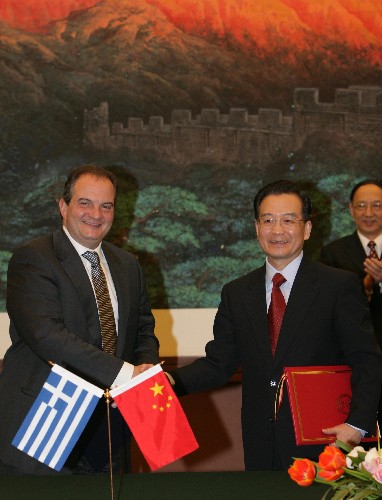 中国和希腊发表建立全面战略伙伴关系的联合声