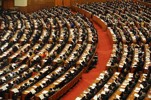 3月9日,全国政协十一届五次会议在北京人民大会堂举行第二次全体会议。 新华社记者 燕雁 摄