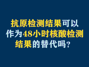 【短视频题图】抗原检测结果可以作为48小时核酸检测结果的替代吗？.jpg