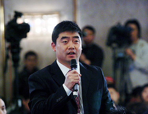 中央电视台记者提问