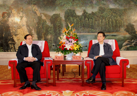 中共中央政治局委员,天津市委书记张高丽会见国务院副秘书长,国家信访