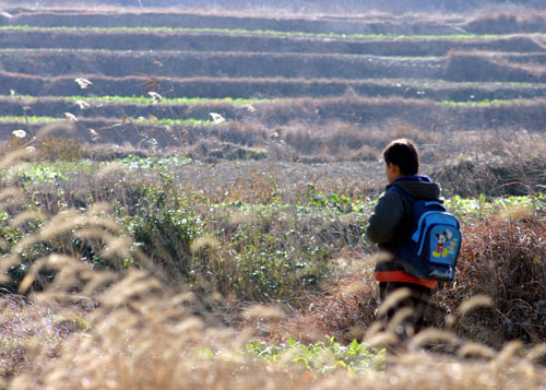 父母外出打工 留守儿童盼新年
