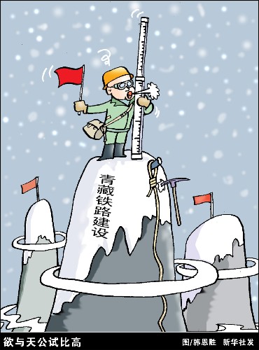 图表:青藏铁路 欲与天公试比高