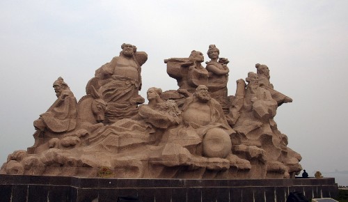 蓬莱八仙过海雕塑简介图片