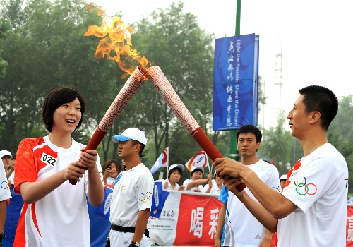 奥运圣火在沈阳传递
