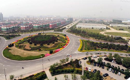 这是燕郊高新技术开发区一角(5月11日摄).新华社记者 李晓果摄