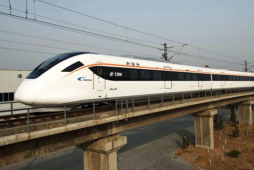 时速200公里和谐号crh6型动车组下线