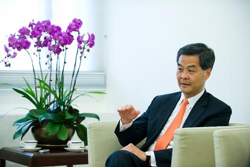 香港特别行政区第四任行政长官梁振英谈治港思路