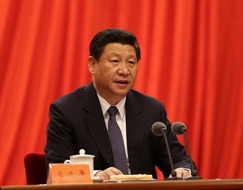 1月14日,中共中央总书记、国家主席、中央军委主席习近平在中国共产党第十八届中央纪律检查委员会第三次全体会议上发表重要讲话。 新华社记者 刘卫兵 摄