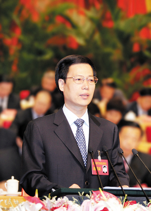 张高丽当选天津市委书记 戴相龙邢元敏为副书记