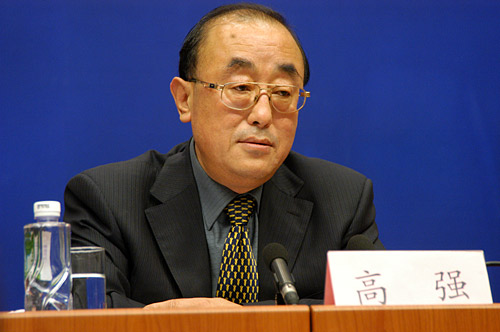 高强回答记者提问
