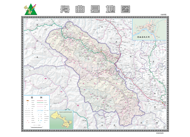 舟曲旅游地图图片