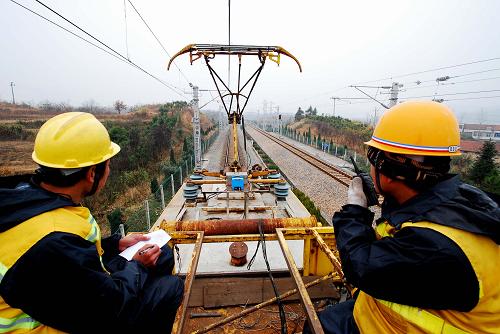 咸铜铁路电气化改造图片