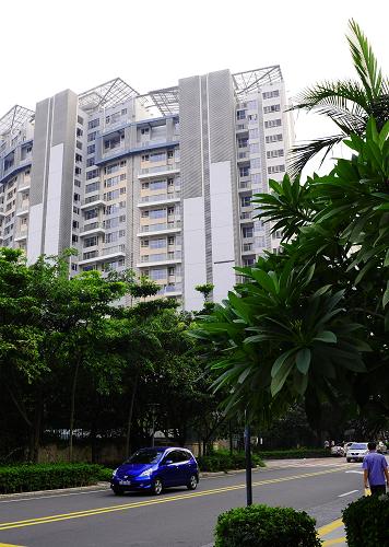 这是蛇口工业区内的一个住宅区(10月10日摄)。 新华社记者 任勇 摄