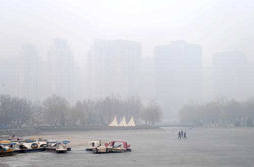 三河雾霾图片