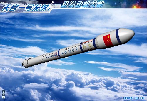 图表:天宫一号发射:一级发动机关机 新华社记者 高微 编制