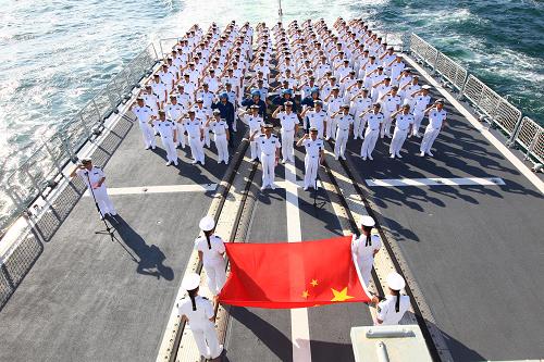 中国海军穿越大隅海峡图片
